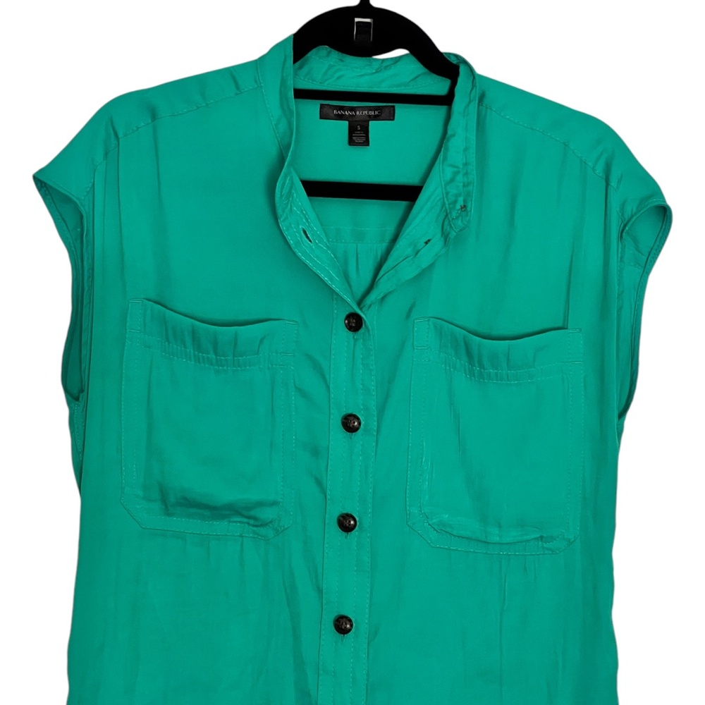 Banana Republic Green Dolman Sleeve Blouse Size Small – Lightweight